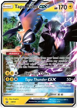 Holofoil - Tapu Koko GX - SM50 - SM50 / NM / English Pokemon TCG - Image 1
