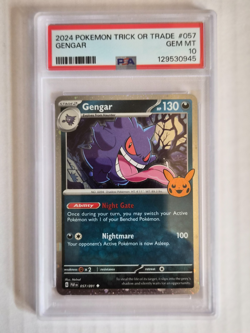 2024 POKEMON TRICK OR TRADE #057 GENGAR PSA 10 - Image 1