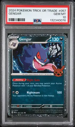 2024 Pokemon Trick or Trade Gengar #057 PSA 10 Gem Mint 💎 - Image 1