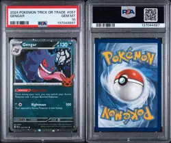 2024 Pokemon Trick or Trade #057 Gengar PSA 10 - Image 3