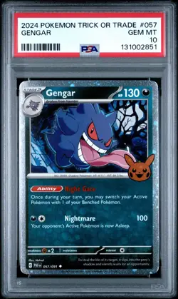 2024 Pokemon Trick or Trade Gengar #057 PSA 10 Gem Mint - Image 1