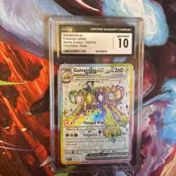 Pokemon Galvantula EX Stellar Crown Holo Ultra Rare Card 159/142 Sv07 CGC 10 - Image 1