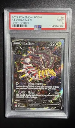 PSA 9 Giratina V Alt Art #186 SWSH Lost Origin 2022 Pokemon MINT - Image 1