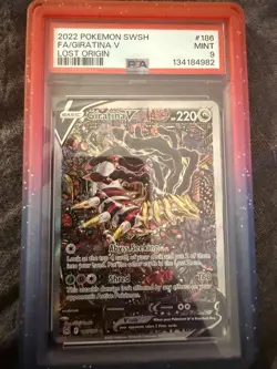 PSA 9 Giratina V Alt Art #186 SWSH Lost Origin 2022 Pokemon MINT - Image 2