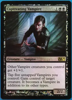 Captivating Vampire FOIL Magic 2011 / M11 NM Black Rare CARD (489841) ABUGames - Image 1