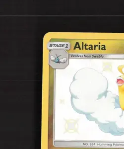 Altaria SV37/SV94 Hidden Fates Shiny Holo Rare Pokemon Card NM - Image 3