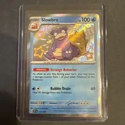 Slowbro 117/091 Holo Paldean Fates Pokemon TCG Shiny Rare Card Pokemon Near Mint - Image 1