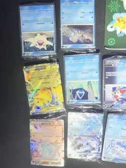 Contents Of 2024 Holiday Calendar Pokemon Card Snowflake Stamps Plus Fun packs - Image 4