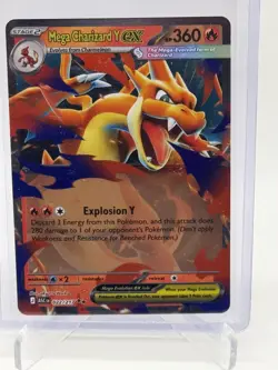 Pokemon Mega Charizard Y ex Card 022/217 Ascended Heroes TCG - Image 1