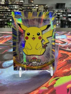 2000 Topps Chrome Pokemon Pikachu #25 SPECTRA HOLO Card - Image 1