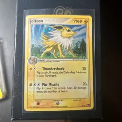 Jolteon Pop Series 3 Holo Rare Promo Pokemon Card 2006 Heavily Played - Image 1
