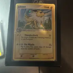 Jolteon Pop Series 3 Holo Rare Promo Pokemon Card 2006 Heavily Played - Image 3