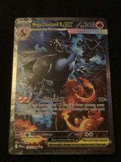 Mega Charizard X ex 125/094 Me02: Phantasmal Flames SIR Holo Pokemon TCG Card - Image 1