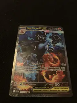 Mega Charizard X ex 125/094 Me02: Phantasmal Flames SIR Holo Pokemon TCG Card - Image 2