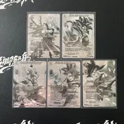 Dragon Ball Super TCG Silver Card SD17-02 ST SS4 Son Goku BT20-056 UC 5 Lot - Image 1