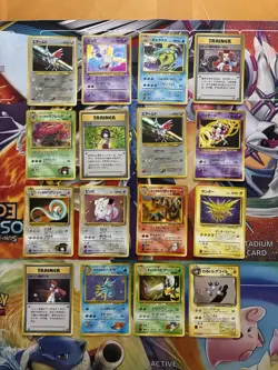 Vintage Pokemon Card Lot WOTC Holo Fire Charizard Dragonair Mew Gyarados - Image 1