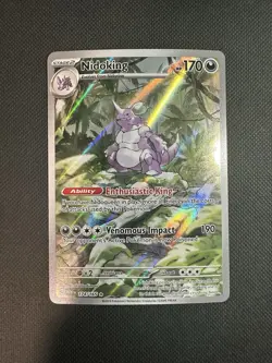 Pokemon TCG Nidoking Scarlet & Violet 151 Illustration Rare Card 174/165 - Image 1