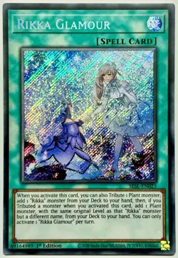 SESL-EN023 Rikka Glamour - Secret Rare 1st Edition Lightly Played YuGiOh Card - Image 1