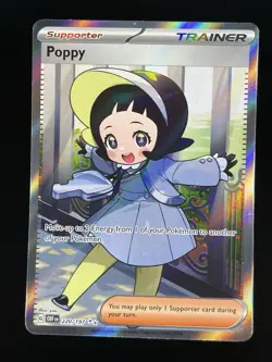 Pokemon TCG Poppy 220/197 2023 Obsidian Flames Ultra Rare Card - NM - Image 1