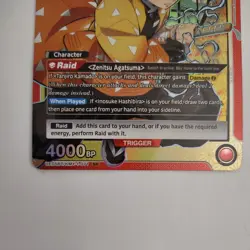 Union Arena Demon Slayer Kimetsu no Yaiba - Zenitsu Agatsuma SR UE05BT/KMY-1-071 - Image 2