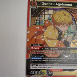 Union Arena Demon Slayer Kimetsu no Yaiba - Zenitsu Agatsuma SR UE05BT/KMY-1-071 - Image 4