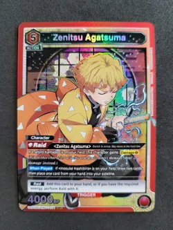 Union Arena, Demon Slayer, Zenitsu Agatsuma, UE05BT/KMY-1-071 SR, Englisch - Image 1