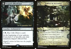 Arguel's Blood Fast // Temple of Aclazotz - Foil - Prerelease Promo Magic mtg x1 - Image 1