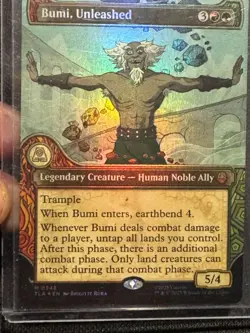 Magic The Gathering - Avatar: The Last Airbender - Bumi, Unleashed Showcase Foil - Image 2