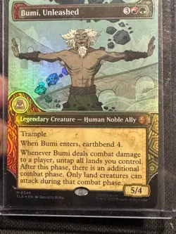 Magic The Gathering - Avatar: The Last Airbender - Bumi, Unleashed Showcase Foil - Image 3