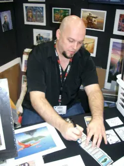 Signed MtG Magic Mark Poole Artist Proof _ Revised _ PHANTASMAL FORCES _ 1/100! - Image 3