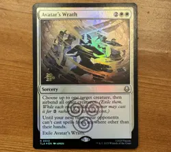 Avatar's Wrath [Prerelease] R 0012, NM Foil Promo, MTG Avatar TLA Date-Stamped - Image 1