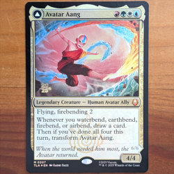 Avatar Aang / Aang, Master of Elements - Prerelease Foil Promo - Avatar TLA MTG - Image 1