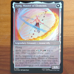 Avatar Aang / Aang, Master of Elements - Prerelease Foil Promo - Avatar TLA MTG - Image 2