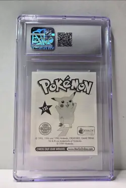 Pokemon Series 1 Merlin Topps Sticker #123 Scyther, 1999 Cgc 8 - Image 2