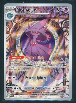 Mismagius 212/193 IR Illustration Rare Holo Pokemon 2023 Paldea Evolved NM - Image 1