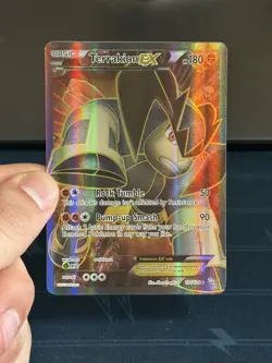 Pokemon TCG Terrakion EX Full Art 121/124 Dragons Exalted NM - Image 1