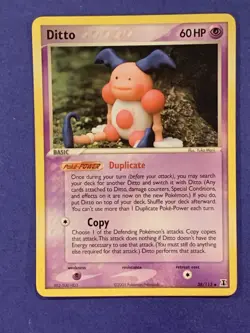 Pokemon Ditto Mr. Mime 38/113 Delta Species Uncommon Card - Image 1