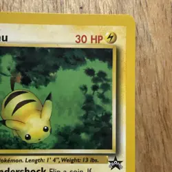 Pikachu - Black Star Promo #27 “Bumblebee” - Vintage 1999 WOTC Pokemon Card - Image 4