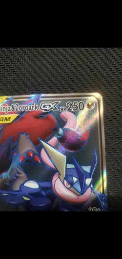 Pokemon Greninja & Zoroark Gx Full Art 200/214 Ultra Rare Unbroken Bonds - Image 2