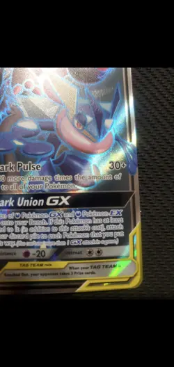 Pokemon Greninja & Zoroark Gx Full Art 200/214 Ultra Rare Unbroken Bonds - Image 5