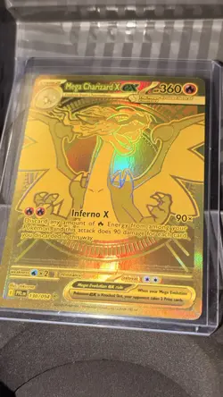 Pokemon Mega Charizard X ex Full Art Holo 130/094 Phantasmal Flames 360HP - Image 1