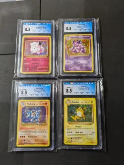 CGC Graded Holo Pokemon Evolutions Slab Lot - Raichu Machamp Clefairy Nidoking - Image 1