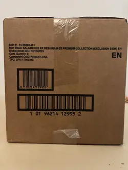 SEALED CASE of 6x Pokemon TCG Salamence ex & Reshiram ex PREMIUM COLLECTION. - Image 3