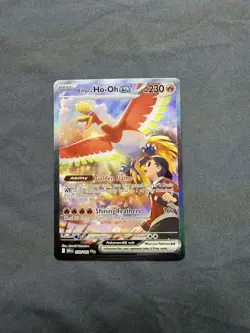 Pokemon TCG Ethan's Ho-Oh ex 230/182 Destined Rivals Illustration Rare - Image 1