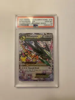 M Rayquaza EX 76/108 PSA 10 GEM MINT Celebrations Classic Collection Pokemon TCG - Image 1