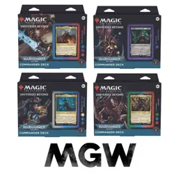 MTG Universes Beyond Warhammer 40k 40,000 Commander Deck Set of 4 Regular Fac Se - Image 1