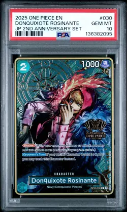 2025 ONE PIECE JPN 2ND ANV SET #030 DONQUIXOTE ROSINANTE PSA 10 - Image 1