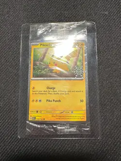 Pokemon 2025 Holiday Advent Calendar Stamped Festive Pikachu 025/165 SEALED - Image 1
