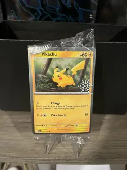 Pokemon 2025 Holiday Advent Calendar Stamped Festive Pikachu 025/165 SEALED - Image 1