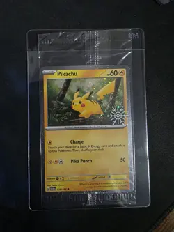 Pokemon 2025 Holiday Advent Calendar Stamped Festive Pikachu 025/165 SEALED - Image 1
